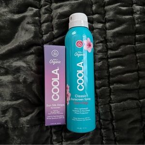 Coola sun silk drops & sunscreen